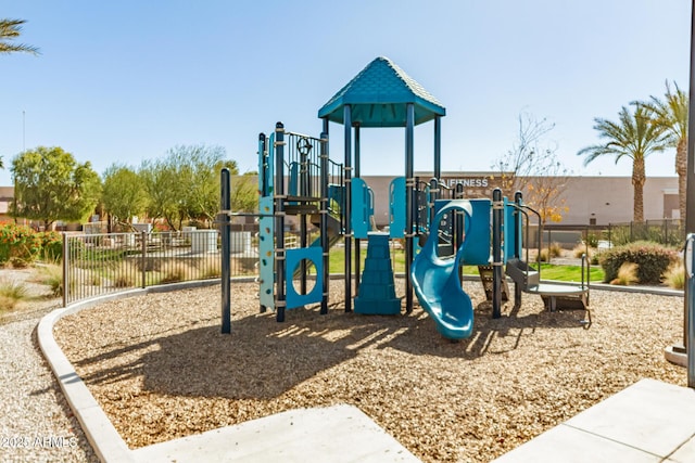 view of jungle gym