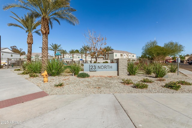 view of community / neighborhood sign