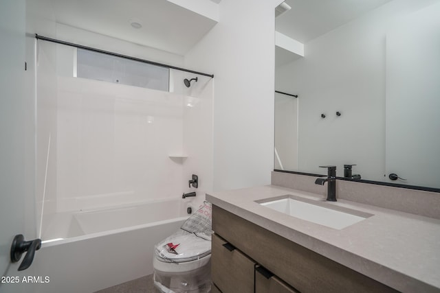 7956 W Griswold Rd, Peoria, AZ 85345 - bathroom with vanity, toilet, and shower / washtub combination