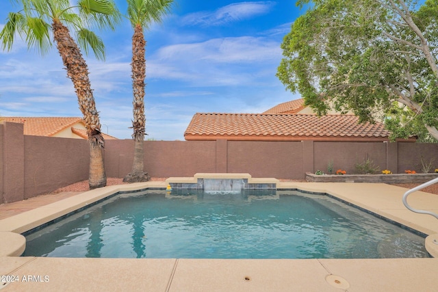 view of pool with a fenced in pool and a fenced backyard