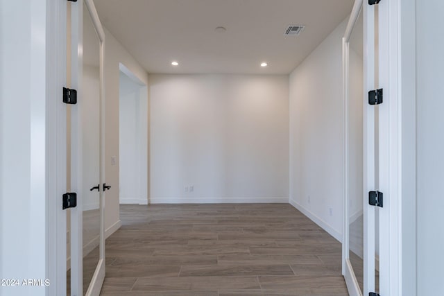 interior space featuring hardwood / wood-style flooring