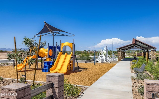 view of jungle gym