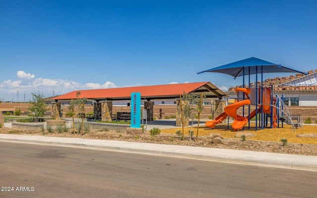 view of jungle gym