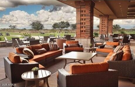 view of patio / terrace featuring an outdoor hangout area