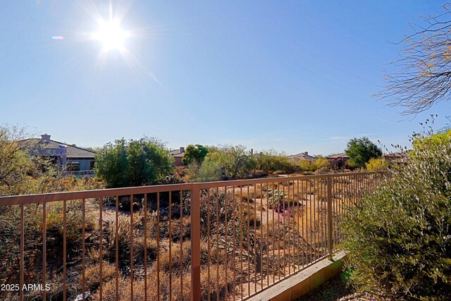 exterior space featuring fence