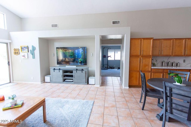 1894 E Sagebrush St, Gilbert, AZ 85296 - living area with light tile patterned floors and baseboards