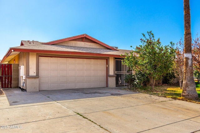 view of front of home featuring a garage