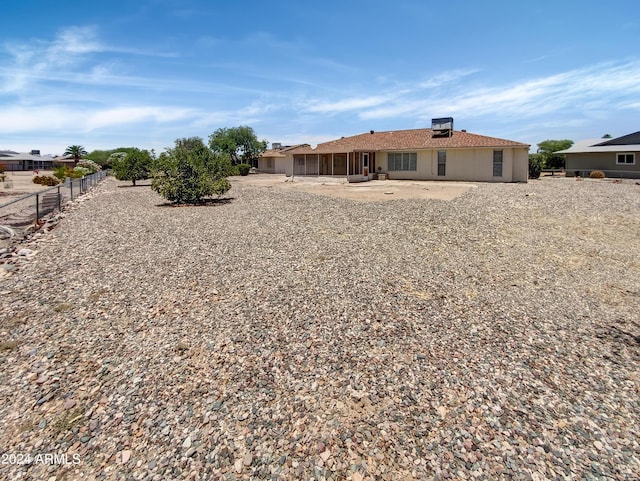 view of back of property