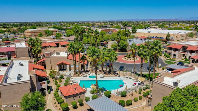 birds eye view of property featuring a residential view