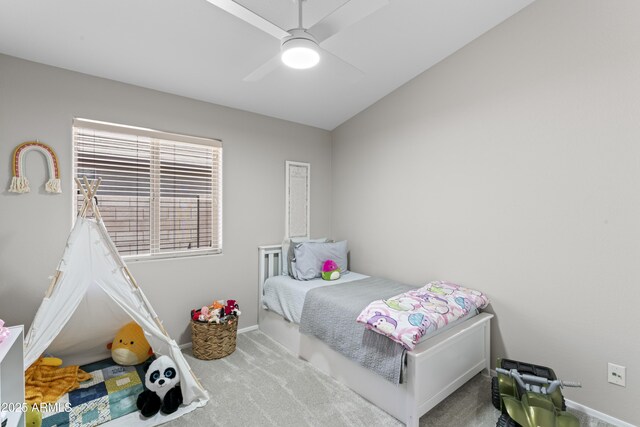 10333 E Gold Nugget Ct, Gold Canyon, AZ 85118 - carpeted bedroom with baseboards and ceiling fan