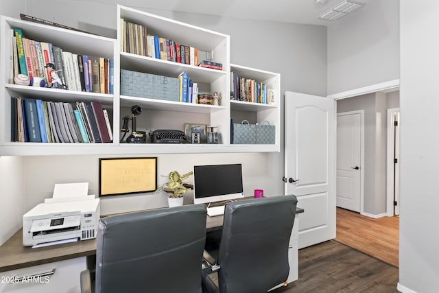 10333 E Gold Nugget Ct, Gold Canyon, AZ 85118 - home office with wood finished floors and baseboards