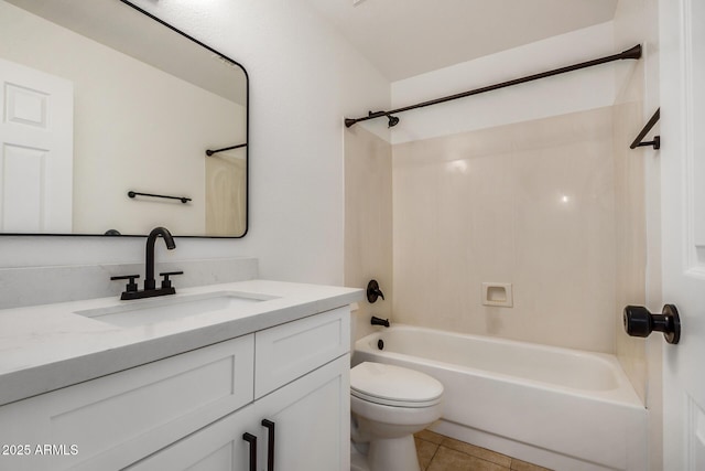 2226 N Gentry, Mesa, AZ 85213 - full bathroom featuring vanity, toilet, bathing tub / shower combination, and tile patterned floors