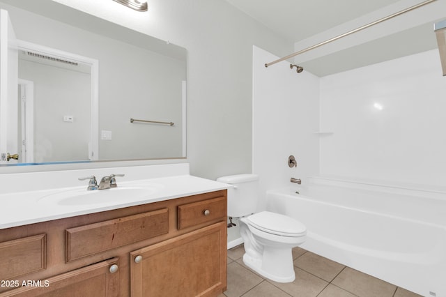 1811 S 39th St Unit 30, Mesa, AZ 85206 - bathroom with toilet, tile patterned floors, bathing tub / shower combination, and vanity