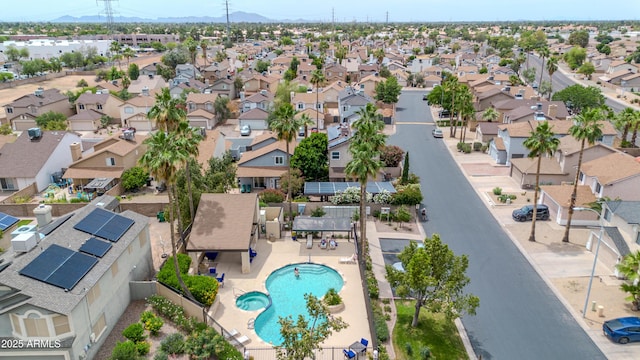 1811 S 39th St Unit 30, Mesa, AZ 85206 - aerial view of residential area with a pool and a mountainous background