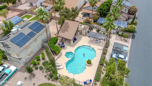 1811 S 39th St Unit 30, Mesa, AZ 85206 - aerial view of residential area featuring a pool area