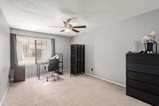 609 E Mesquite Cir Unit D133, Tempe, AZ 85288 - office featuring ceiling fan and carpet floors