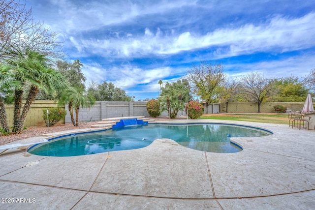 view of pool with a patio