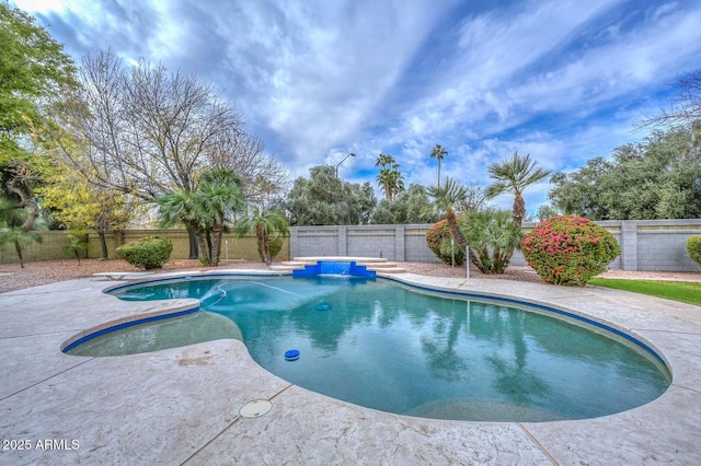 view of pool with a patio area