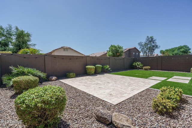 view of yard with a patio