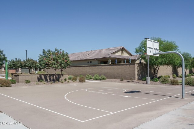 view of sport court