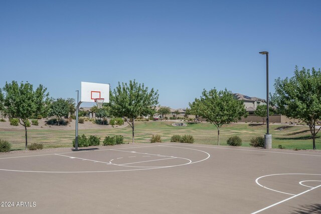 view of basketball court