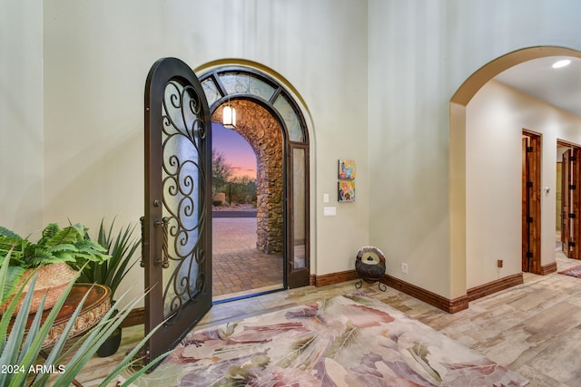 view of entrance foyer