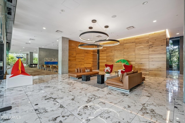 7180 E Kierland Blvd Unit 507, Scottsdale, AZ 85254 - common area featuring wooden walls and recessed lighting