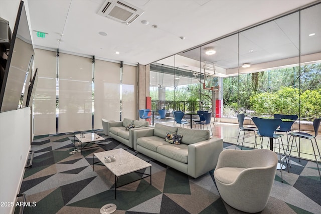 7180 E Kierland Blvd Unit 507, Scottsdale, AZ 85254 - common area with floor to ceiling windows and recessed lighting