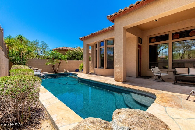 4041 N Silver Ridge Cir, Mesa, AZ 85207 - view of pool with a patio and a fenced backyard