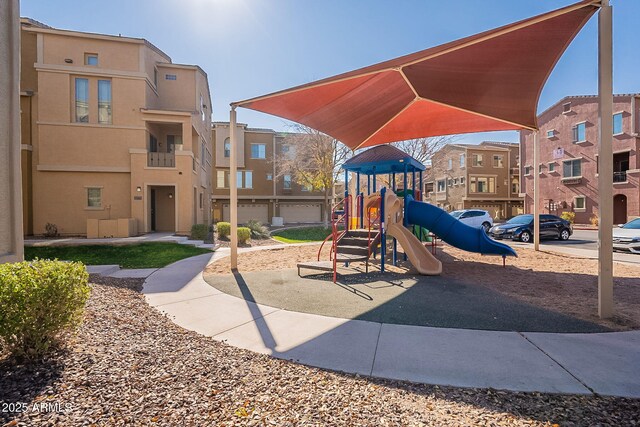 view of jungle gym