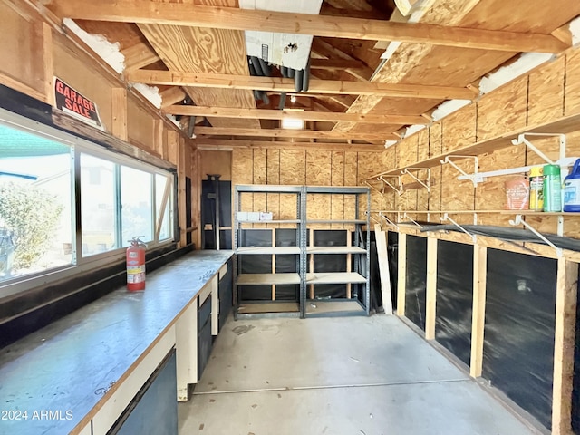 view of storage room