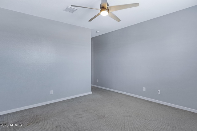 4628 W Greenleaf Dr, San Tan Valley, AZ 85144 - empty room with a ceiling fan, carpet flooring, and baseboards