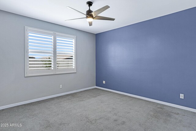 4628 W Greenleaf Dr, San Tan Valley, AZ 85144 - carpeted spare room with a ceiling fan and baseboards