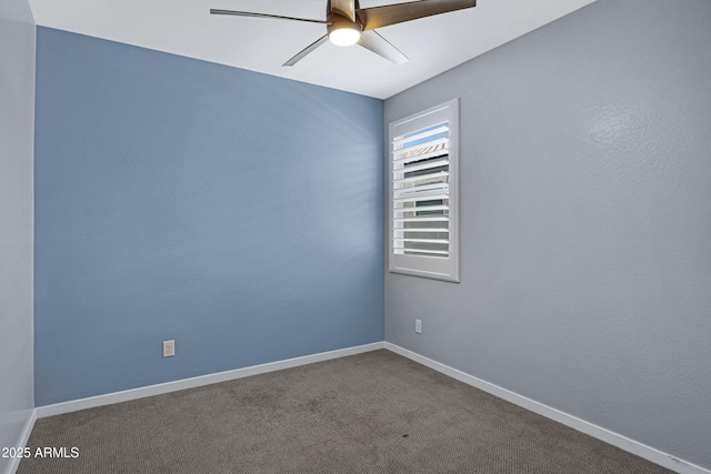 4628 W Greenleaf Dr, San Tan Valley, AZ 85144 - carpeted empty room featuring a ceiling fan and baseboards
