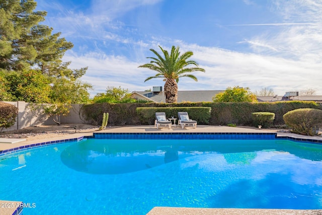 view of pool with a fenced in pool and a fenced backyard