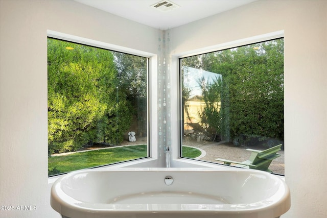 bathroom with a bathing tub