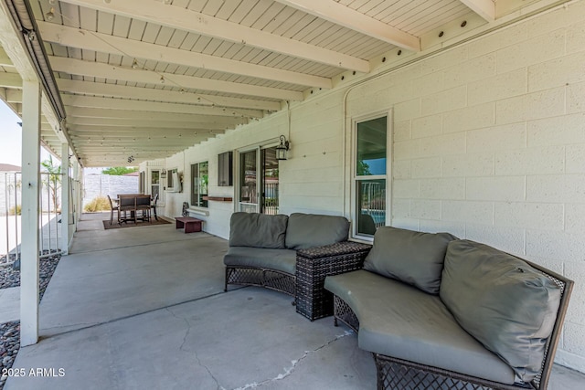18820 N 33rd Ave, Phoenix, AZ 85027 - view of patio featuring an outdoor living space
