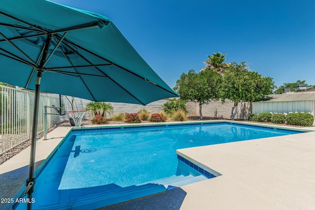 18820 N 33rd Ave, Phoenix, AZ 85027 - view of swimming pool with a fenced backyard and a patio