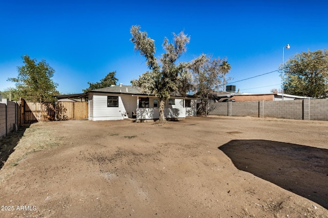 view of back of property