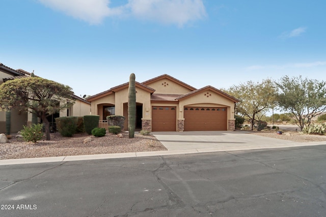 view of front of house featuring a garage