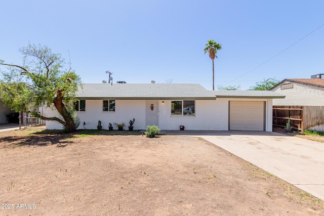 10012 N 16th Dr, Phoenix, AZ 85021 - ranch-style home featuring an attached garage, fence, and driveway