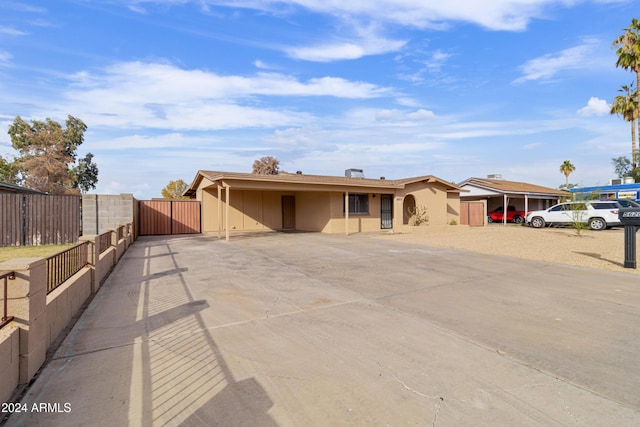 view of ranch-style house