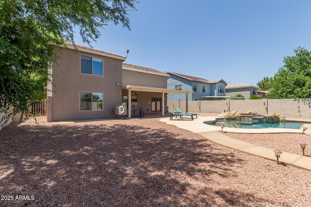 634 W Aviary Way, Gilbert, AZ 85233 - back of house featuring a fenced backyard, stucco siding, and a patio