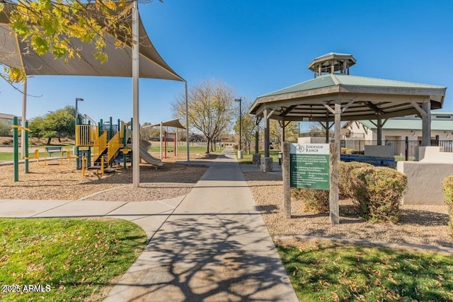 surrounding community with a playground