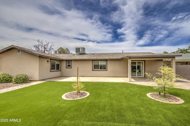 8523 W Whitton Ave, Phoenix, AZ 85037 - back of property featuring stucco siding, a patio area, and central AC