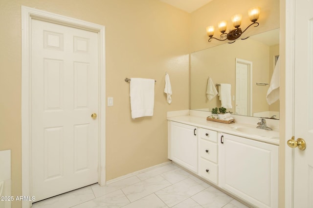 bathroom with vanity