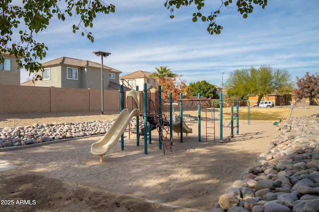 view of jungle gym