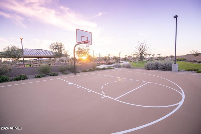 view of sport court with community basketball court