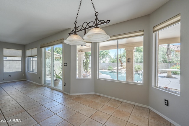 2340 W Myrtle Dr, Chandler, AZ 85248 - unfurnished dining area with tile patterned floors