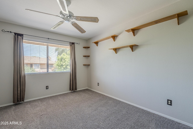 2340 W Myrtle Dr, Chandler, AZ 85248 - empty room with a ceiling fan and carpet flooring